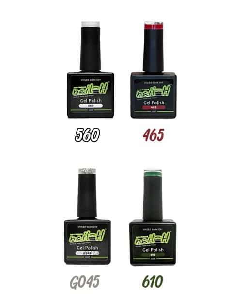 Nail-H – Kit Natale Smalti Semipermanenti 4 x 12 ml