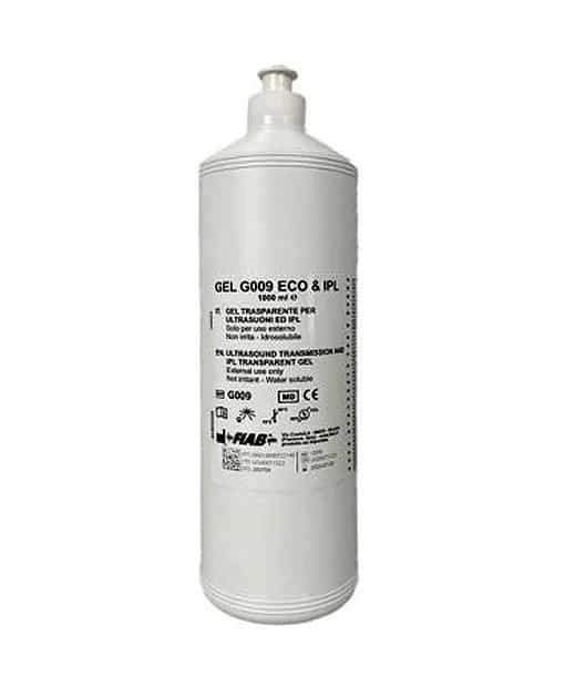 G009 Gel liquido trasparente per ultrasuoni ed IPL 1000ml