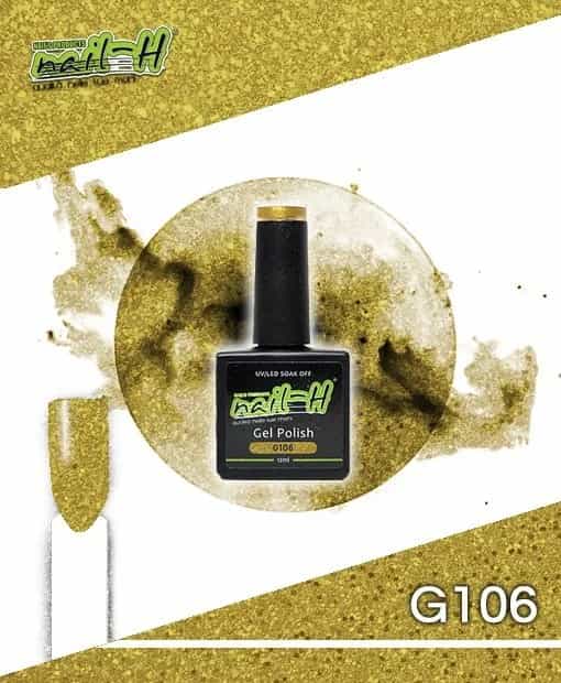 Nail-H – Smalto Semipermanente n° G106 Polvere D’oro 12 ml