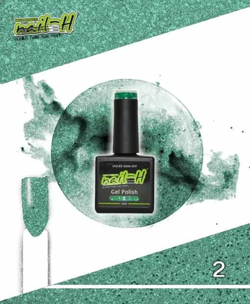 Nail-H – Smalto Semipermanente n°2 Green Flash 12 ml