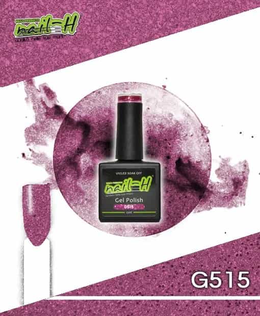 Nail-H – Smalto Semipermanente n° G515 Glitter Magenta 12 ml