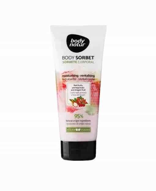 Body Natur – Sorbete Corporal Frutti Rossi, Melograno e Frutti del Drago 200 ml