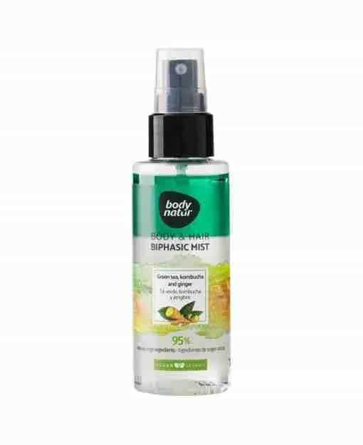 Body Natur – Spray corpo e capelli Tè Verde, Kombucha e Zenzero 100 ml