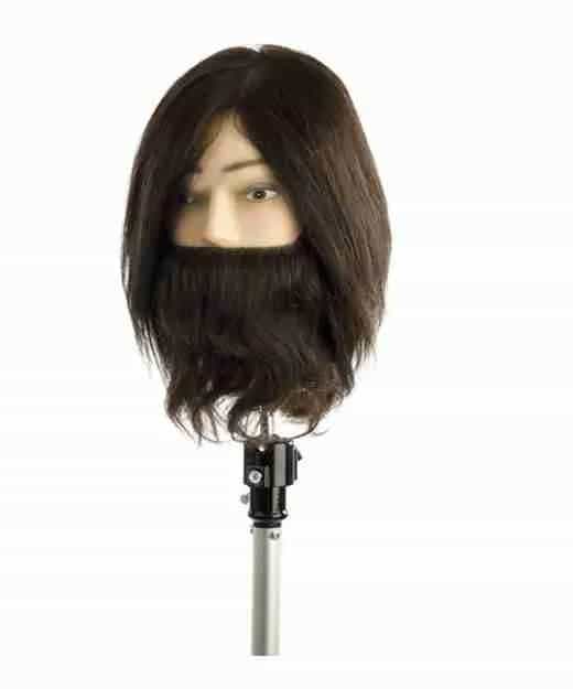 Testa Studio Uomo con Barba e Baffi 30 cm